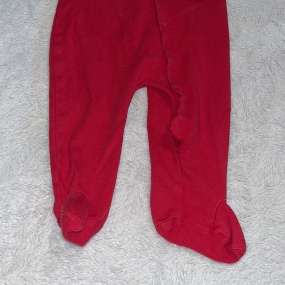 (2 for $10) simply basic red footie / sleeper - Picture 3 of 4